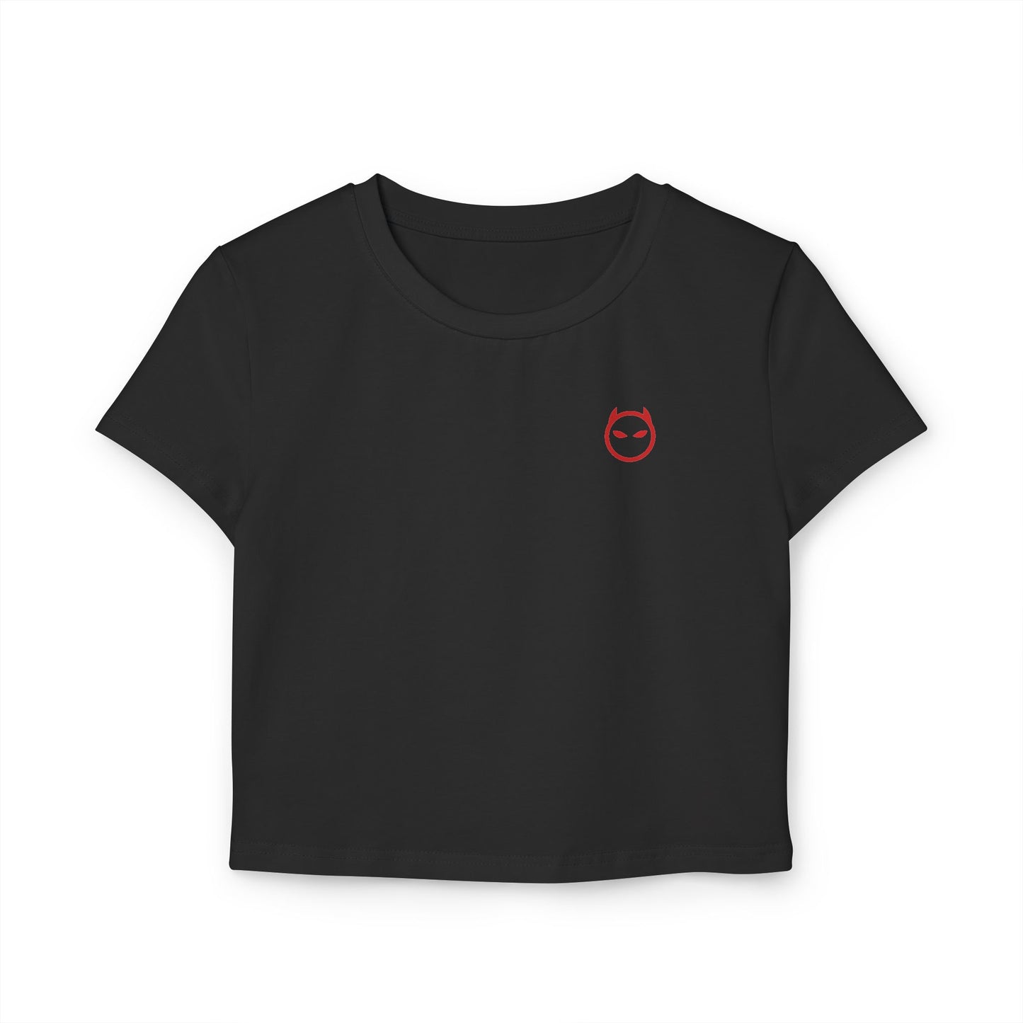 "Won't Get Caught" RED Cropped Tee