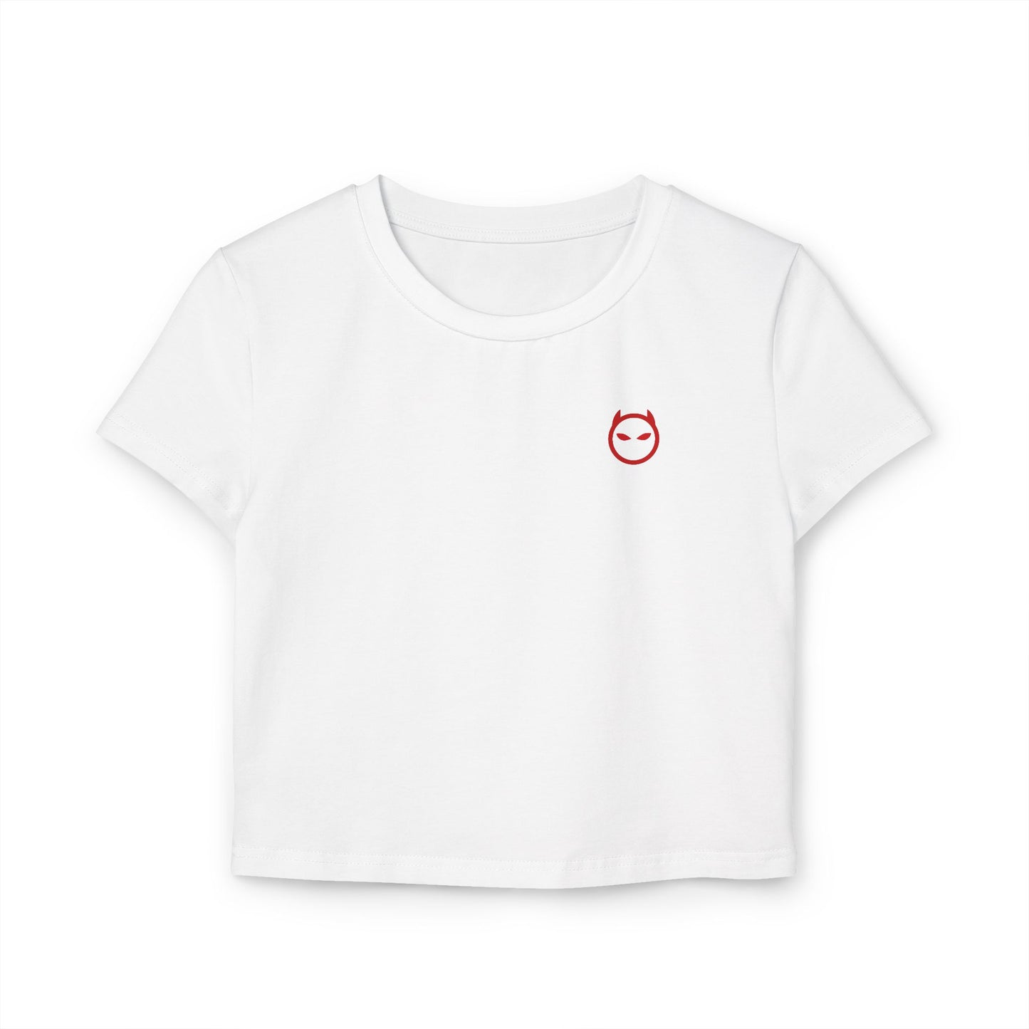 "Won't Get Caught" RED Cropped Tee