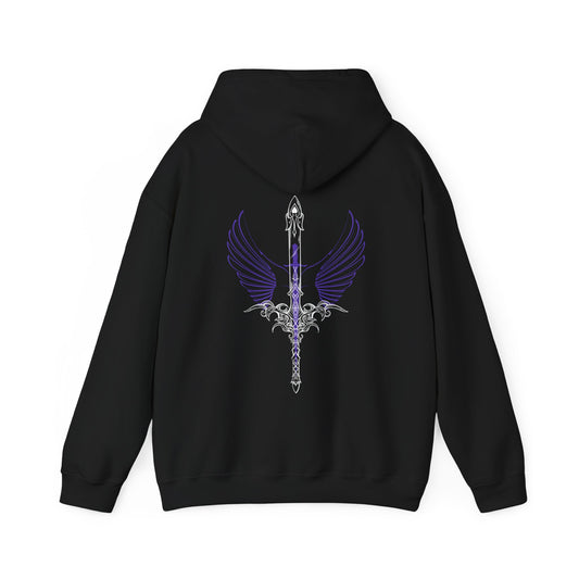 "Midnight" Purple Traditional Hoodie