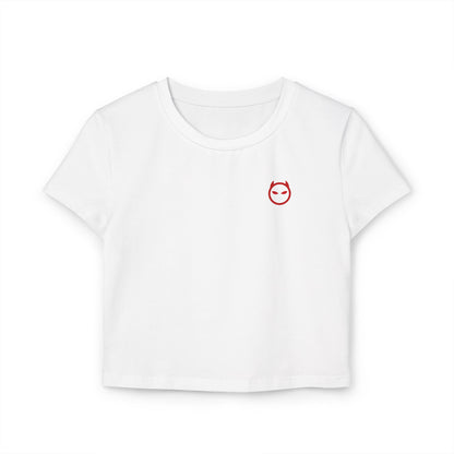 "Won't Get Caught" RED Cropped Tee