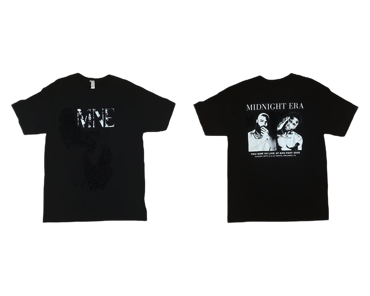 You Saw Us Live Tee — front and back